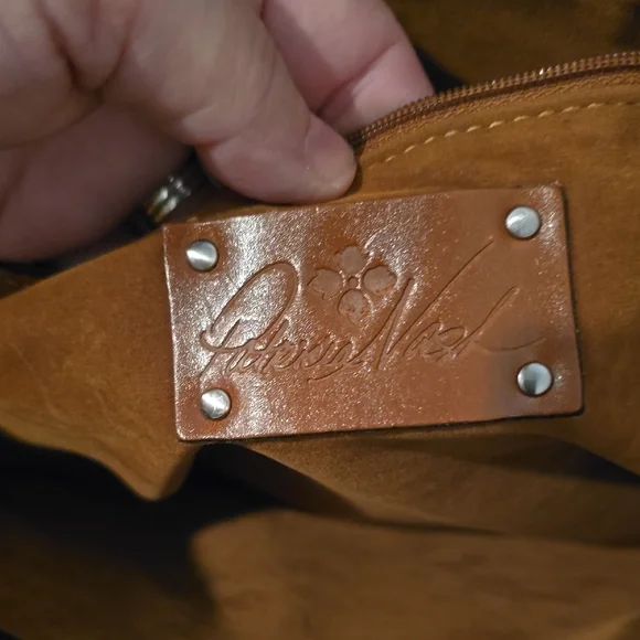 Patricia Nash Black Leather Tote with Double Strap Handles - Picture 10 of 15